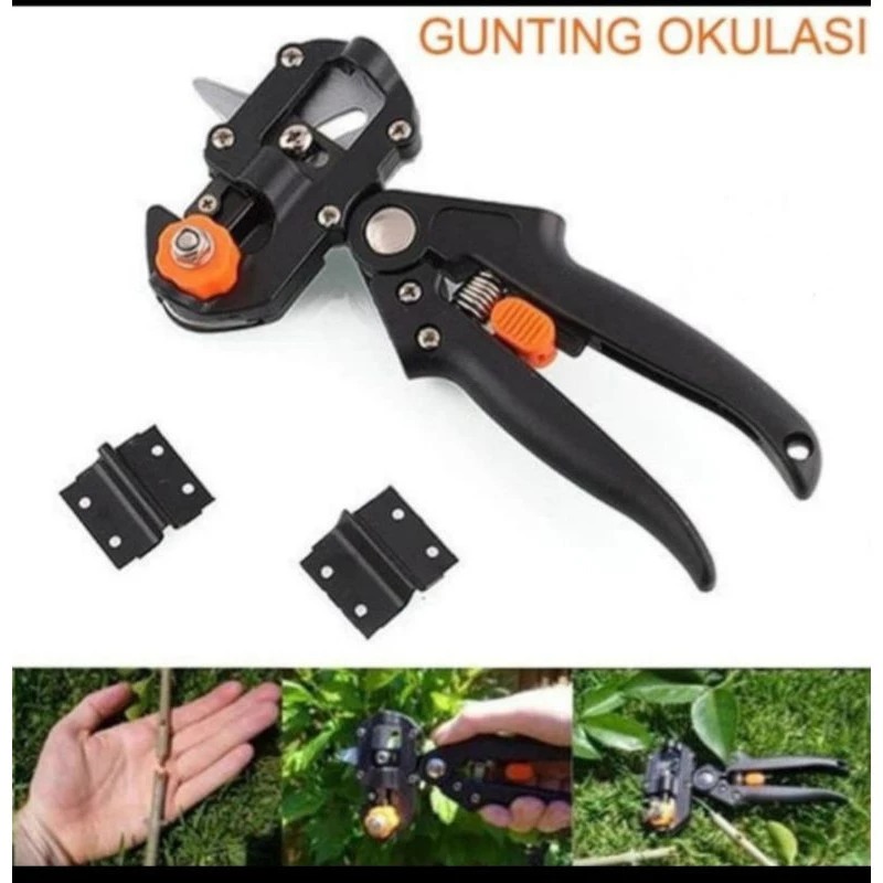 Gunting Grafting Okulasi Stek Sambungan Tanaman free plastik roll untuk stek okulasi