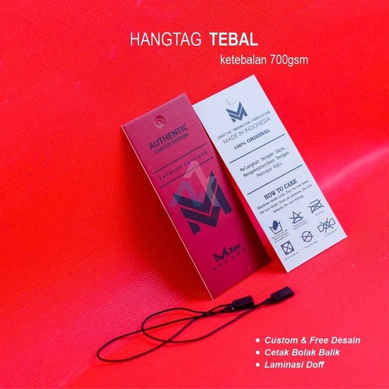 

label handtag | hangtag baju | hang tag pakaian ketebalan 700gsm