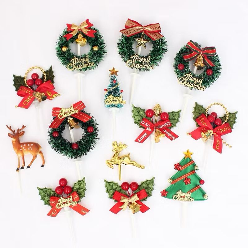 

Cake Topper Natal Tusukan Kue Christmas Pohon Natal dan model lainnya