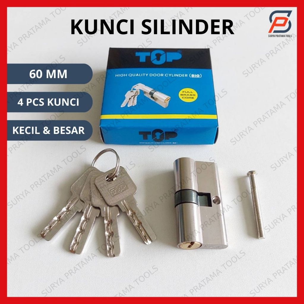 Silinder Kunci Pintu 60mm Kecil Sedang Besar 60 mm Cylinder Anak Kunci Pintu Top