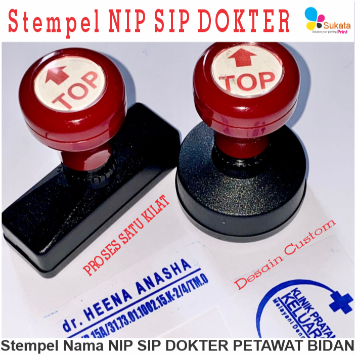 

Stempel Nama NIP SIP DOKTER PERAWAT BIDAN FREE DESAIN CUSTOM