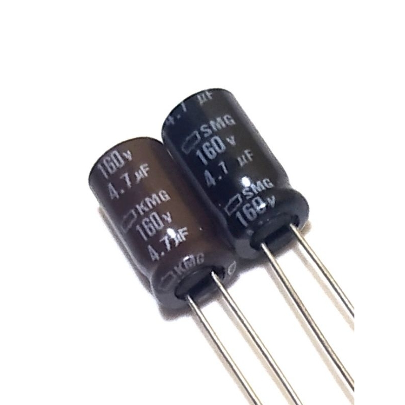 10 Pcs Elko 4,7uf 160V Capasitor Elco 4.7uf 160V Coklat