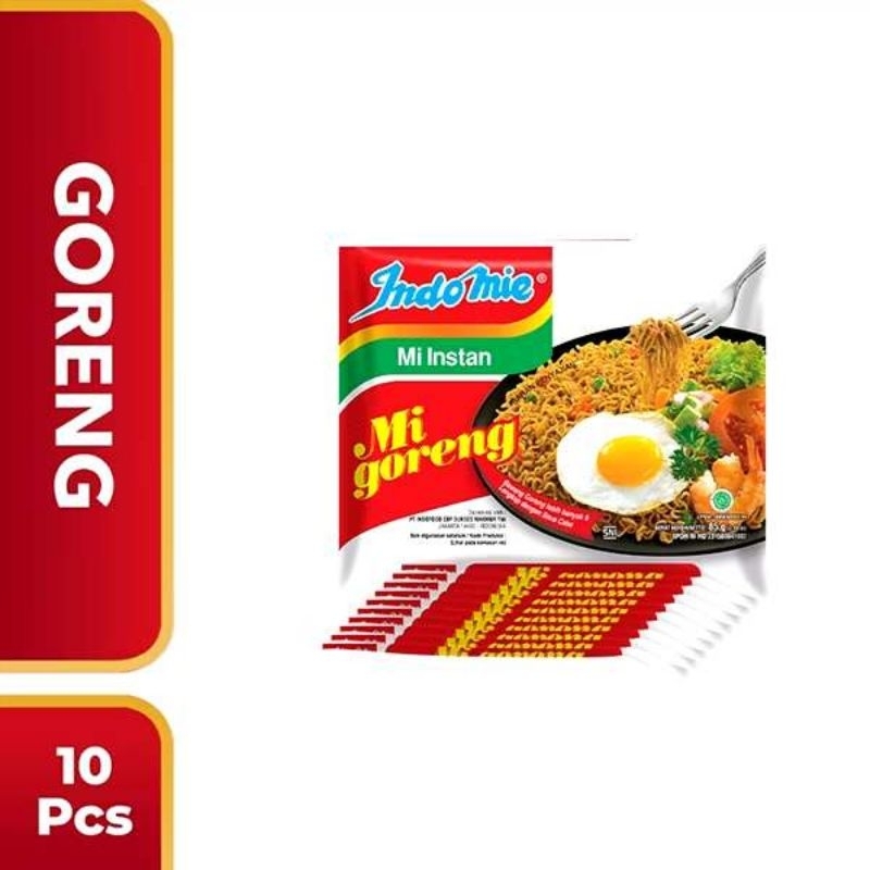 

INDOMIE MIE GORENG PLUS SPECIAL PCK 80g x 10