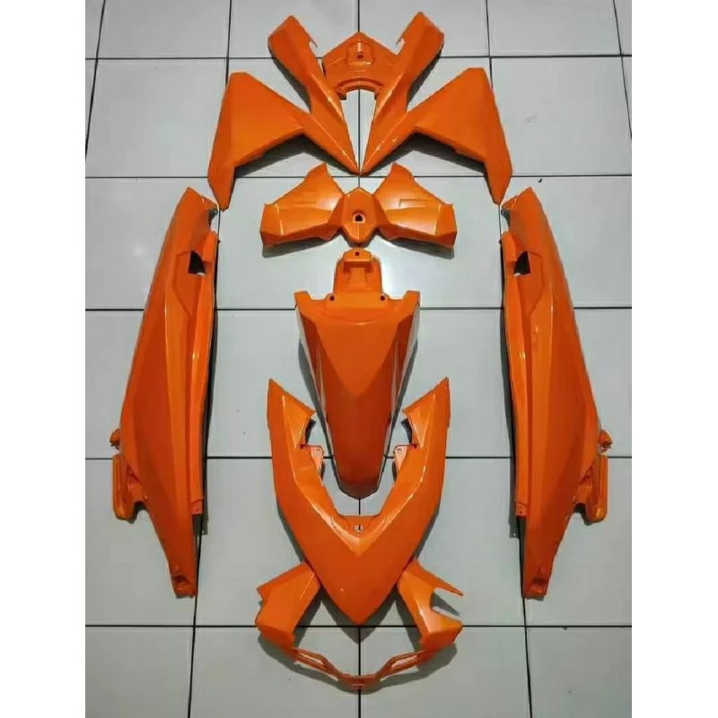 Full sett body halus vario 125 150 led old lama tahun 2015 2016 2017 2018 warna oren