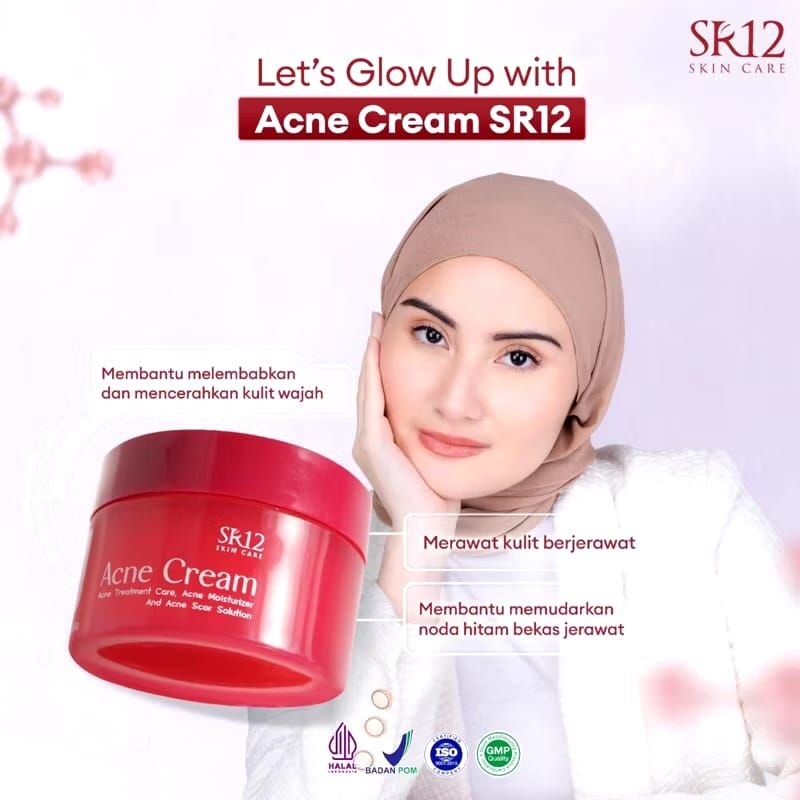 ACNE CREAM SR12 BPOM UNTUK KULIT BERJERAWAT