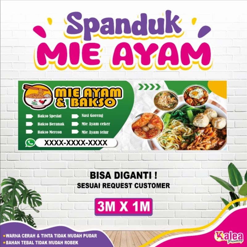 Spanduk Mie Ayam, Banner Mie Ayam Termurah