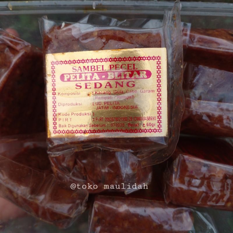 

sambel pecel pelita blitar sedang 60 gram / sambal kacang