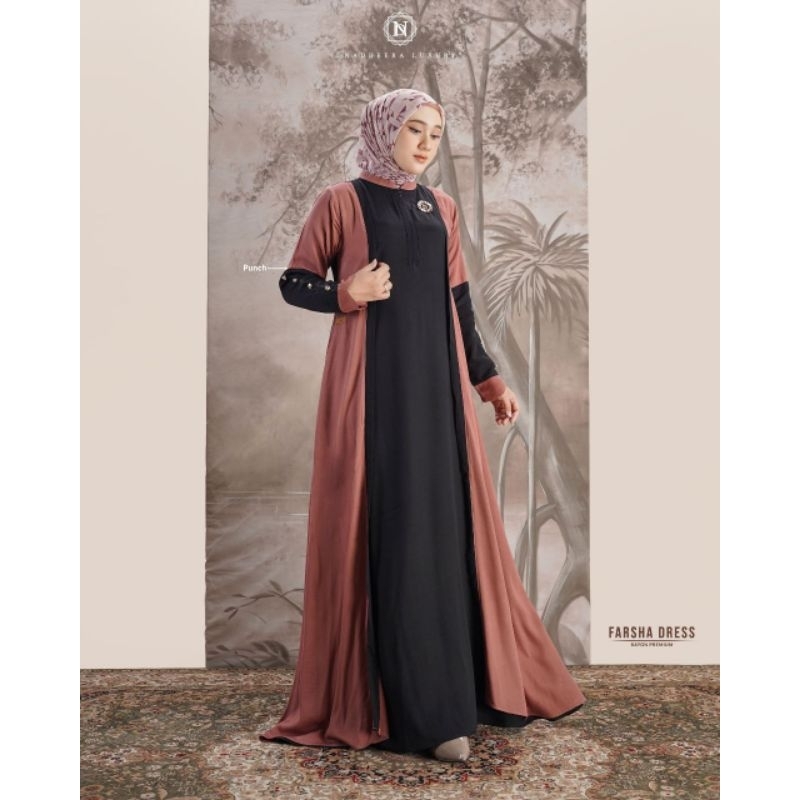 FARSHA DRESS BY NADHEERA LUXURY/GAMIS NADHEERA LUXURY TERBARU 2024