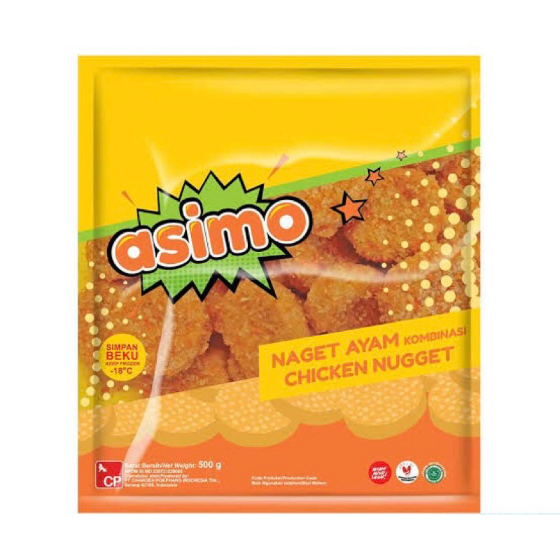 

ASIMO NAGET AYAM KOMBINASI / CHICKEN NUGGET 500 GR