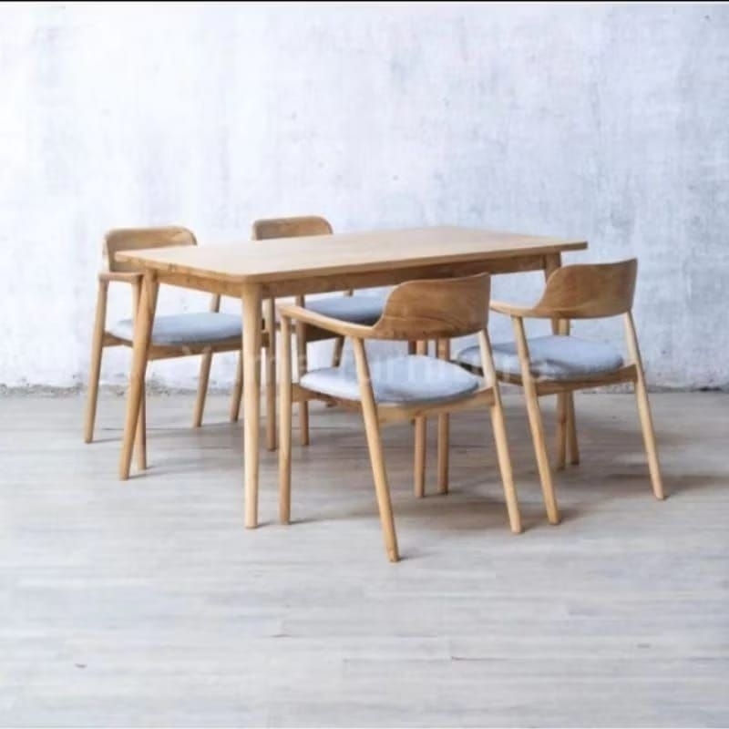 SET MEJA MAKAN HEROSIMA 4KURSI 1MEJA MEJA MAKAN KURSI HEROSIMA