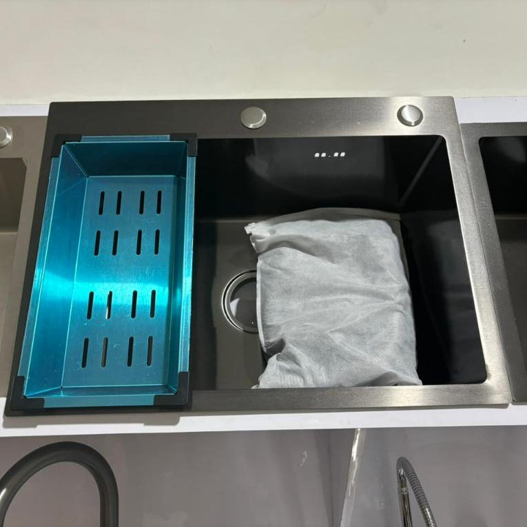 Kitchen Sink I Bak Cuci Piring 60x45cm 1 Lubang BLACK