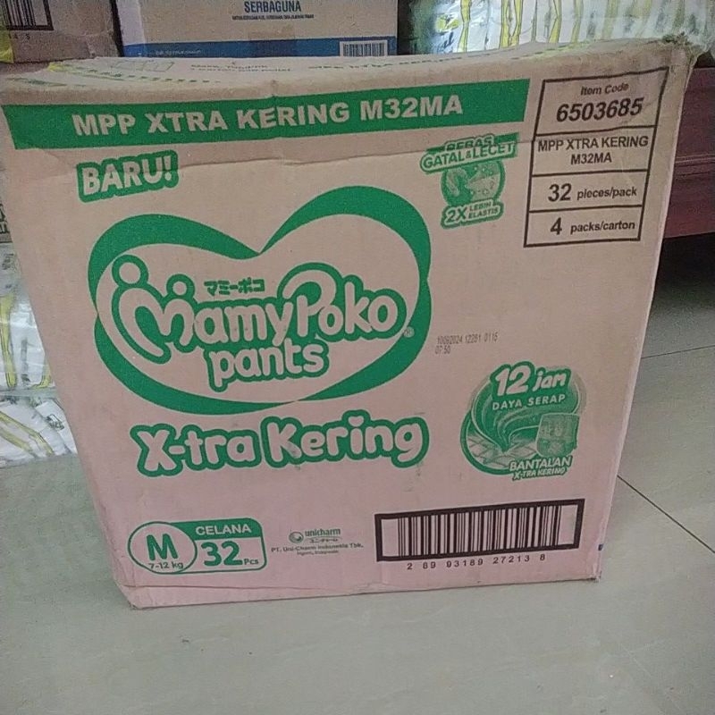 mamypoko karton size M 1karton isi 4 ball