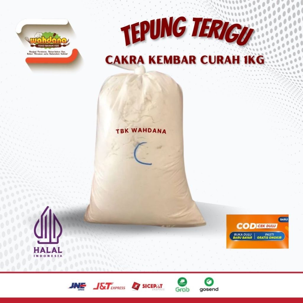 

Tepung Cakra Kembar Curah Repack 1Kg