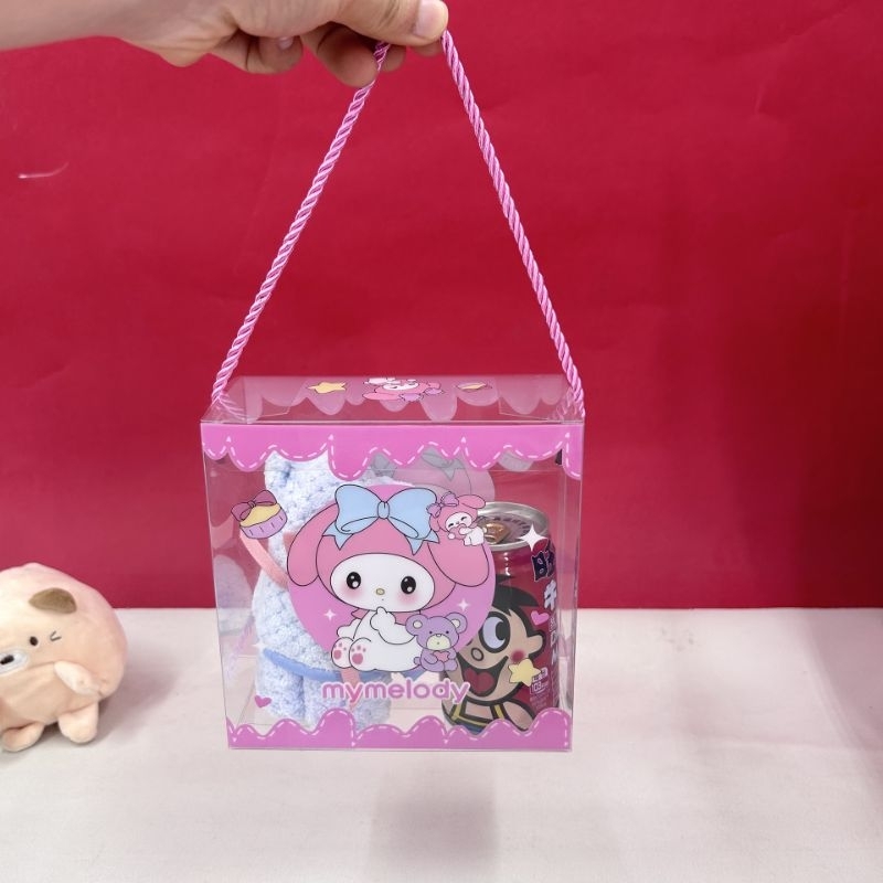 KOTAK MIKA TRANSPARAN BOX BENING SOUVENIR BAG BIRTHDAY ULANG TAHUN