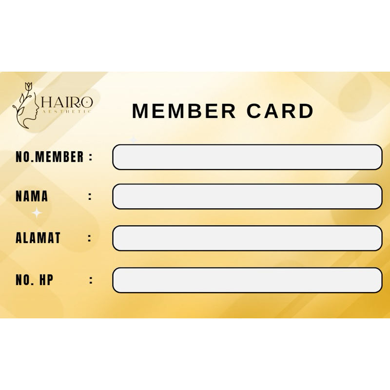 

HAIRO- ID CARD MEMBER ORIGINAL HAIRO AESTHETIC
