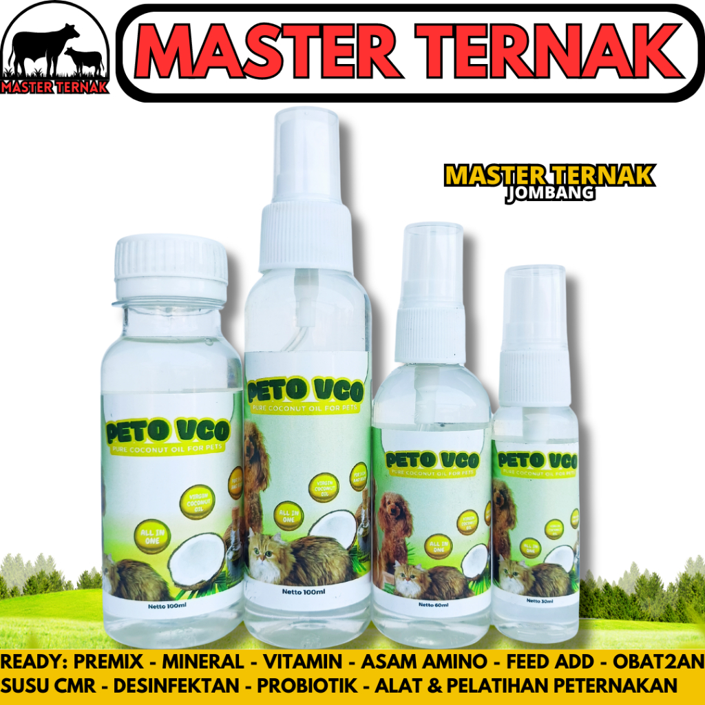 PETO VCO SPRAY - Obat Jamur Scabies Untuk Kucing Anjing Minyak VCO Virgin Coconut Oil