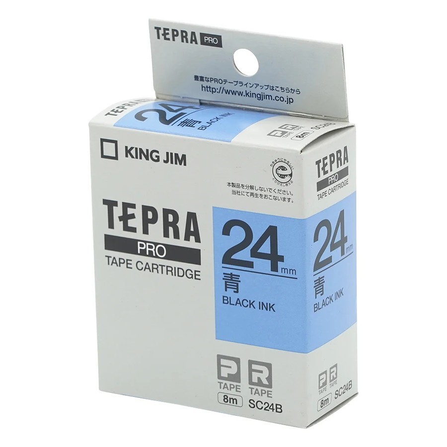 

King Jim SC24B Tepra PRO Label Printer Tape Cartridge 24mm, Blue