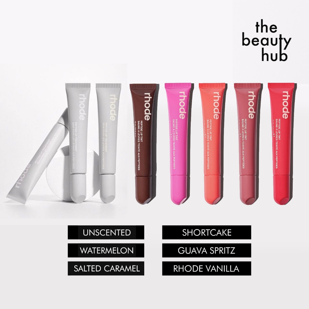 [READY STOCK] RHODE - PEPTIDE LIP TREATMENT / TINT (UNSCENTED / WATERMELON / SALTED CARAMEL / ESPRES