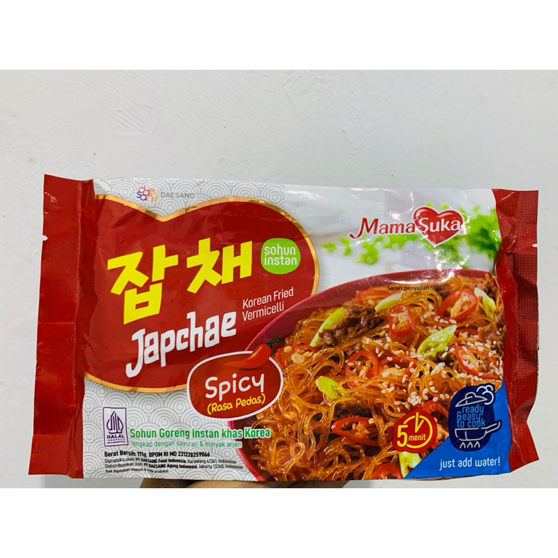 

MAMASUKA KOREAN FRIED VERMICELLI JAPCHAE ORIGINAL HALAL - SOHUN INSTANT KOREA