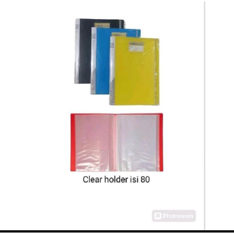 

clear holder isi 80 lembar..