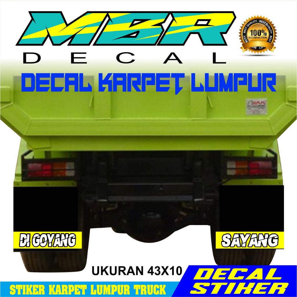 DECAL KARPET TRUK,STIKER KARPET LUMPUR DI GOYANG SAYANG,STIKER KARPET CANTER,STIKER KARPET GIGA,STIK