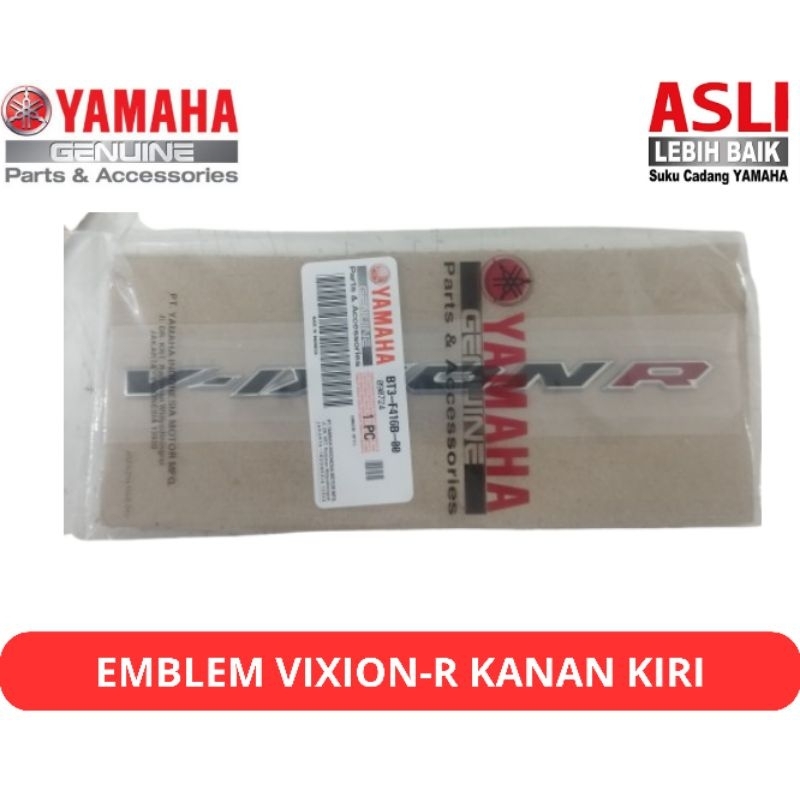 EMBLEM / STIKER TIMBUL VIXION-R KANAN KIRI  ORIGINAL YAMAHA