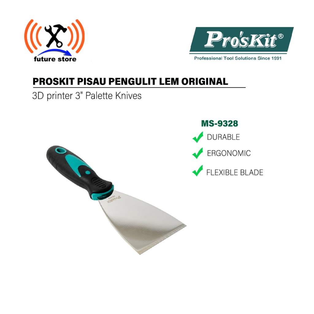 

PROSKIT MS-9328 ALAT PENGULIT LEM 3D PRINTER 3Z* PALETTER KNIVES - PISAU PENGULIT LEM ORIGINAL
