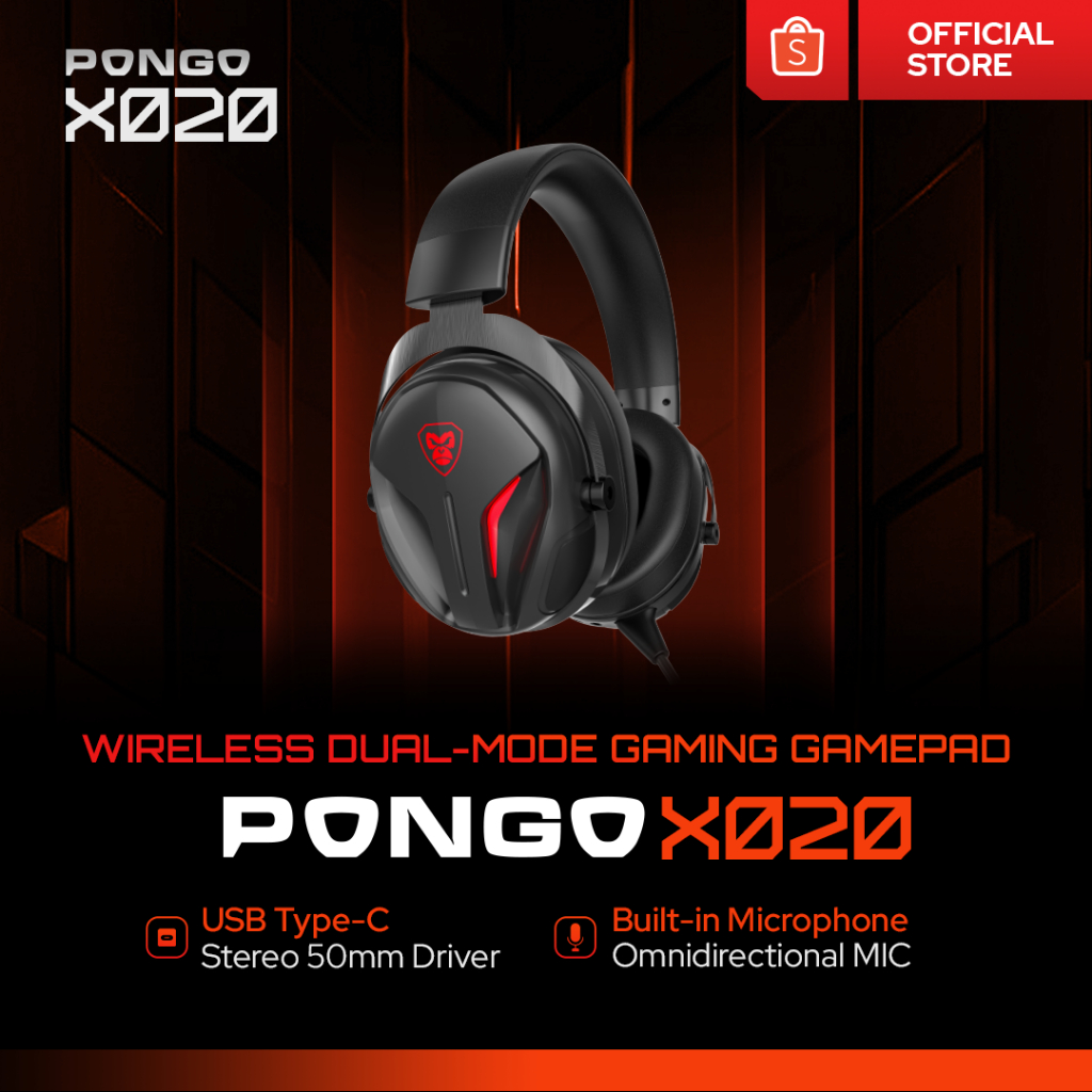 PONGO GAMING Pongo X020 Gaming Headphone Stereo Type C