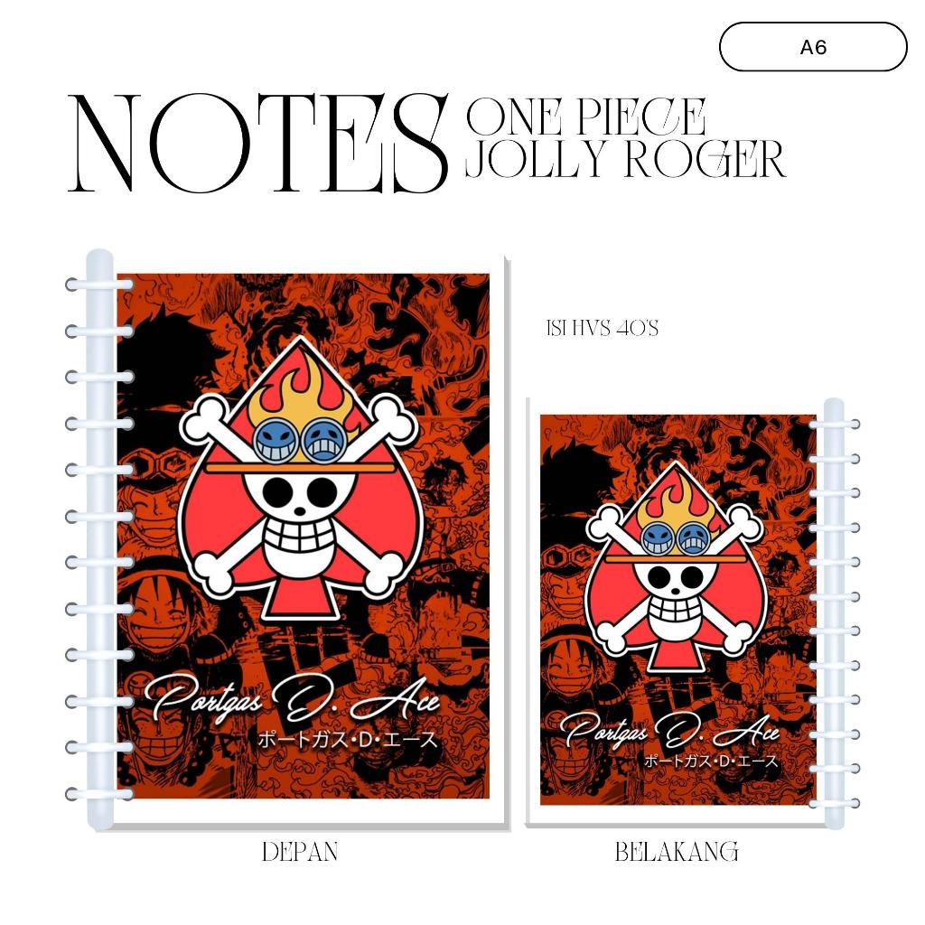 

A6 NOTES ONE PIECE JOLLY ROGER (ISI 40 HVS + COVER LAMINASI 2 SISI) WIBU BUKU NOTE NOTEBOOK JPOP ANIME JAPAN JEPANG PREMIUM MURAH UNOFFICIAL ACE BROOK CHOPPER FRANKY LAW LUFFY NAMI ROBIN SABO SANJI SHANKS SHIROHIGE USOPP ZORO READY STOCK !