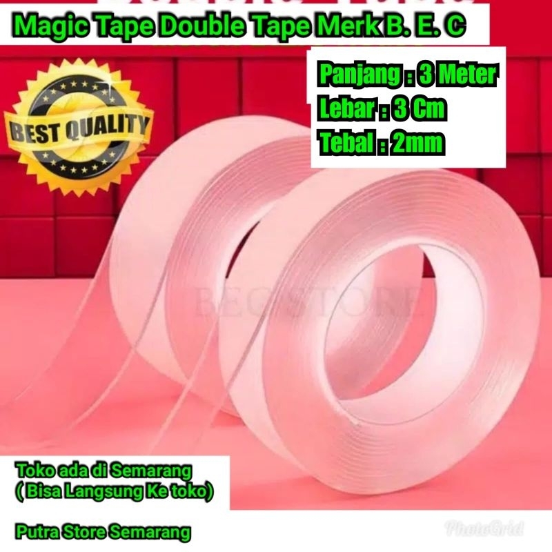 

Magik tape double tape tebal 2mm Panjang 3 Meter Isolasi ajaib Magic tep