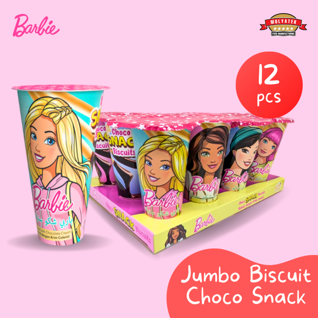 

Barbie Chocolate Snack Jumbo Coklat Biskuit Stick 45 gr - 12 pcs