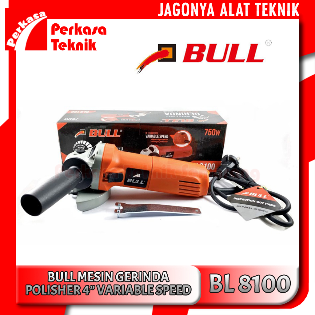 Mesin grenda polisher 4” variable speed BL8100 BULL