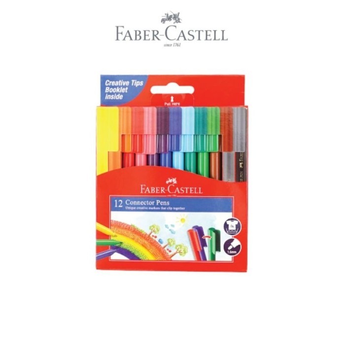 

Faber-Castell Connector Pen Set 12 Spidol Warna 12 Warna