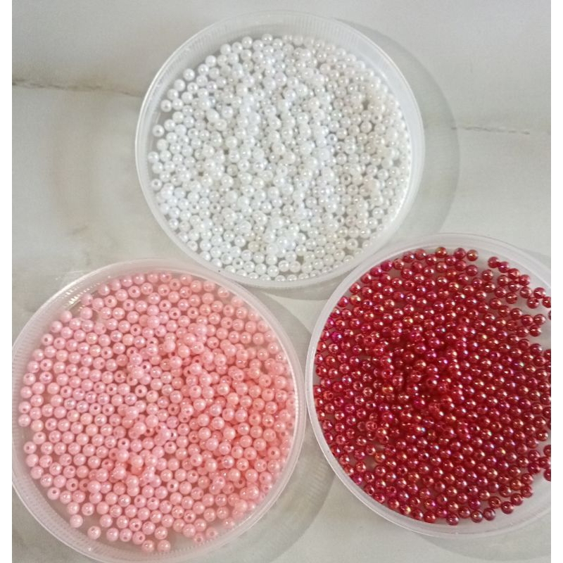 PAYET cantik MUTIARA SEMI PELANGI 4 mm