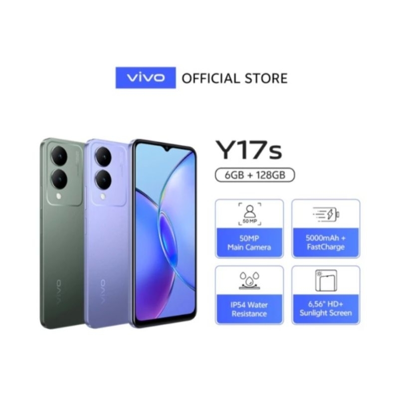 HP VIVO Y17S 6/128 GB - VIVO Y17 S RAM 6GB ROM 128GB GARANSI RESMI