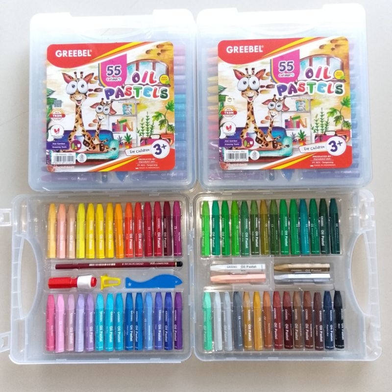 

HJK Crayon Oil Pastel Greebel 55 Warna ( Set ) [ Original ]