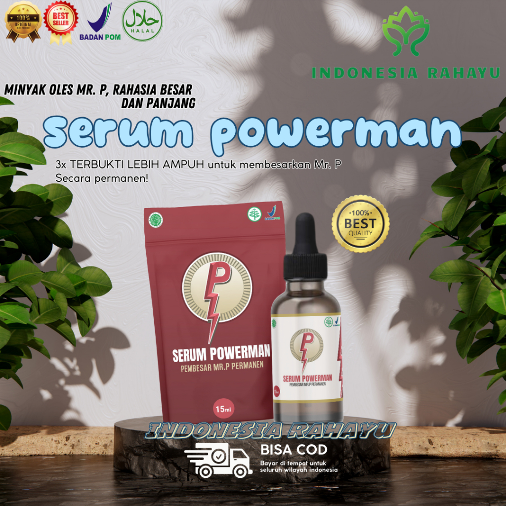POWERMAN SERUM |||||  Serum Pembesar Mr.P Paling Ampuh - Serum Permanen Minyak Oles Pijat P Alami Ta