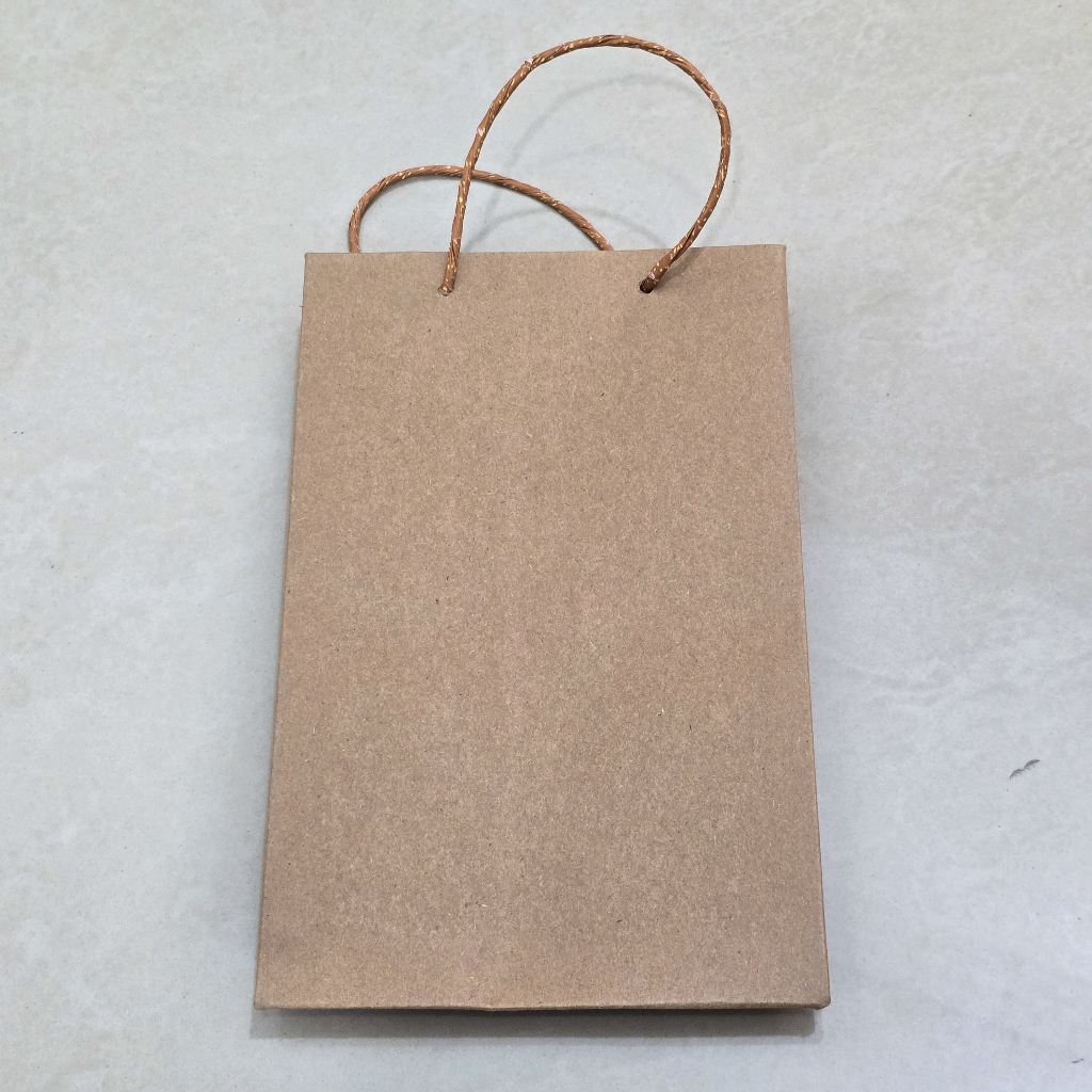 

(ISI 5 BIJI) Paperbag Polos 22.5 X 14.5 X 7 cm Tali Tebal Bahan Kraft 275 gsm Packaging Bungkus Tas Kertas Belanja / Shopping