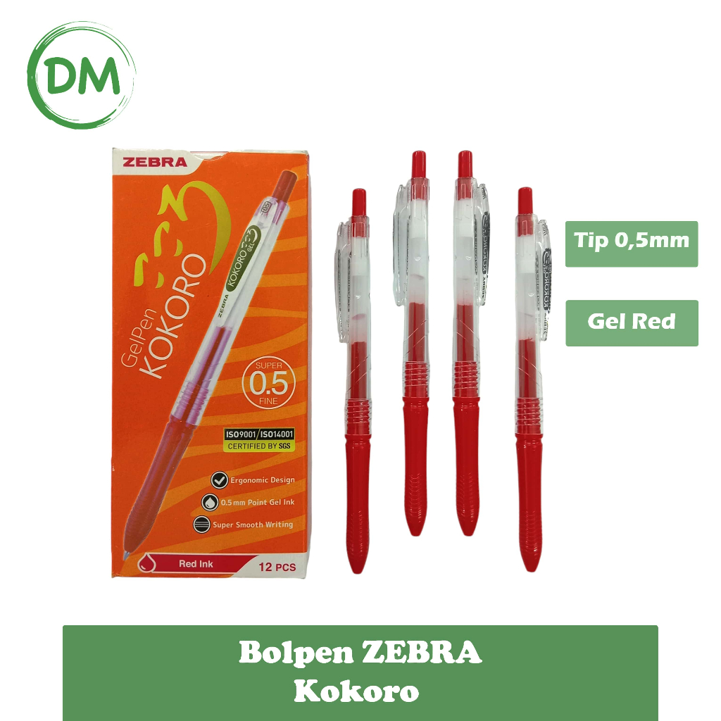 

DM- BP BOLPEN / PULPEN / PEN KOKORO BP GEL ZEBRA 0,5mm