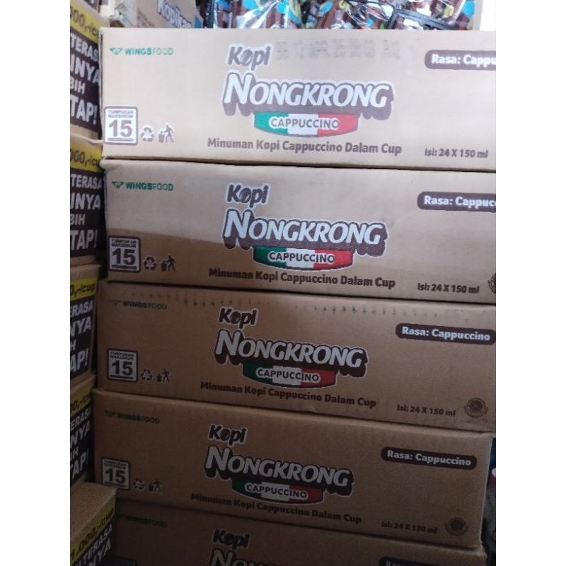 

Kopi Nongkrong kemasan cup 1 pak isi 24 cup