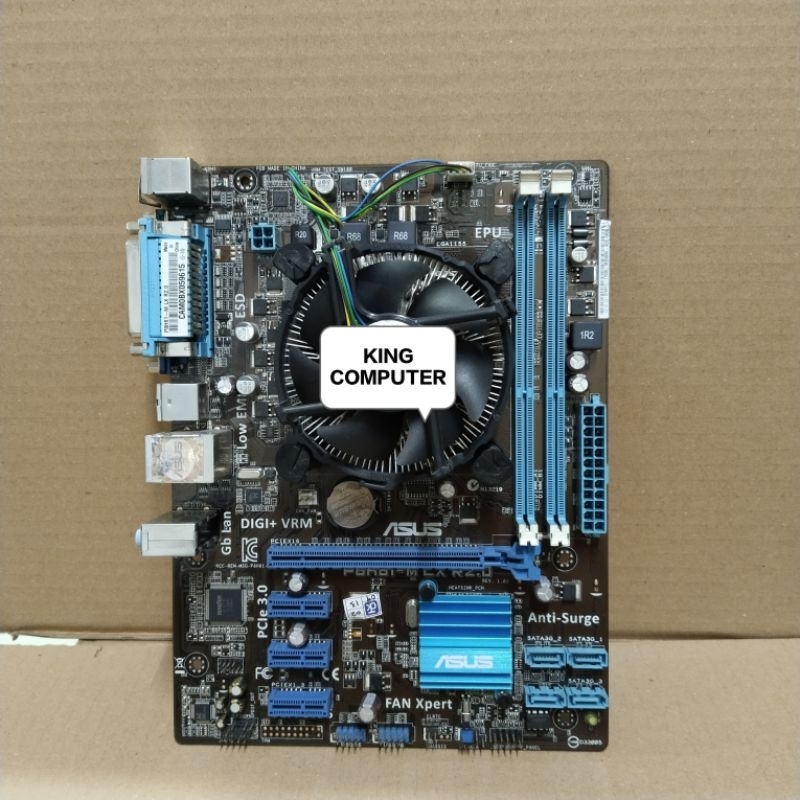 Motherboard Asus P8H61-M LX R2.0 Plus Prosesor Core i3 Gen 2 dan Fan