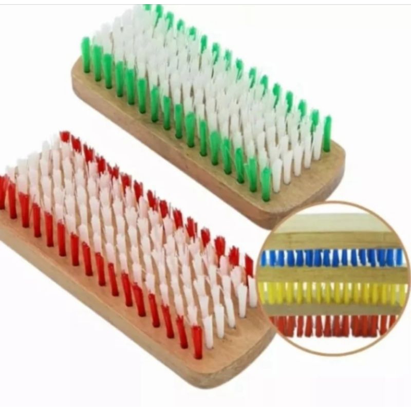 Sikat Baju Kayu besar/ Sikat Cuci baju kayu/ Sikat kayu nylon Besar Serbaguna