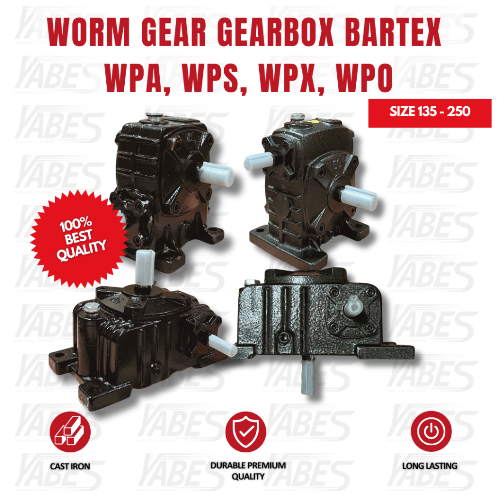 BARTEX Gearbox WPA WPS WPX WPO Size 135 155 175 200 250  Ratio 10-60 Worm Gear Speed Reducer
