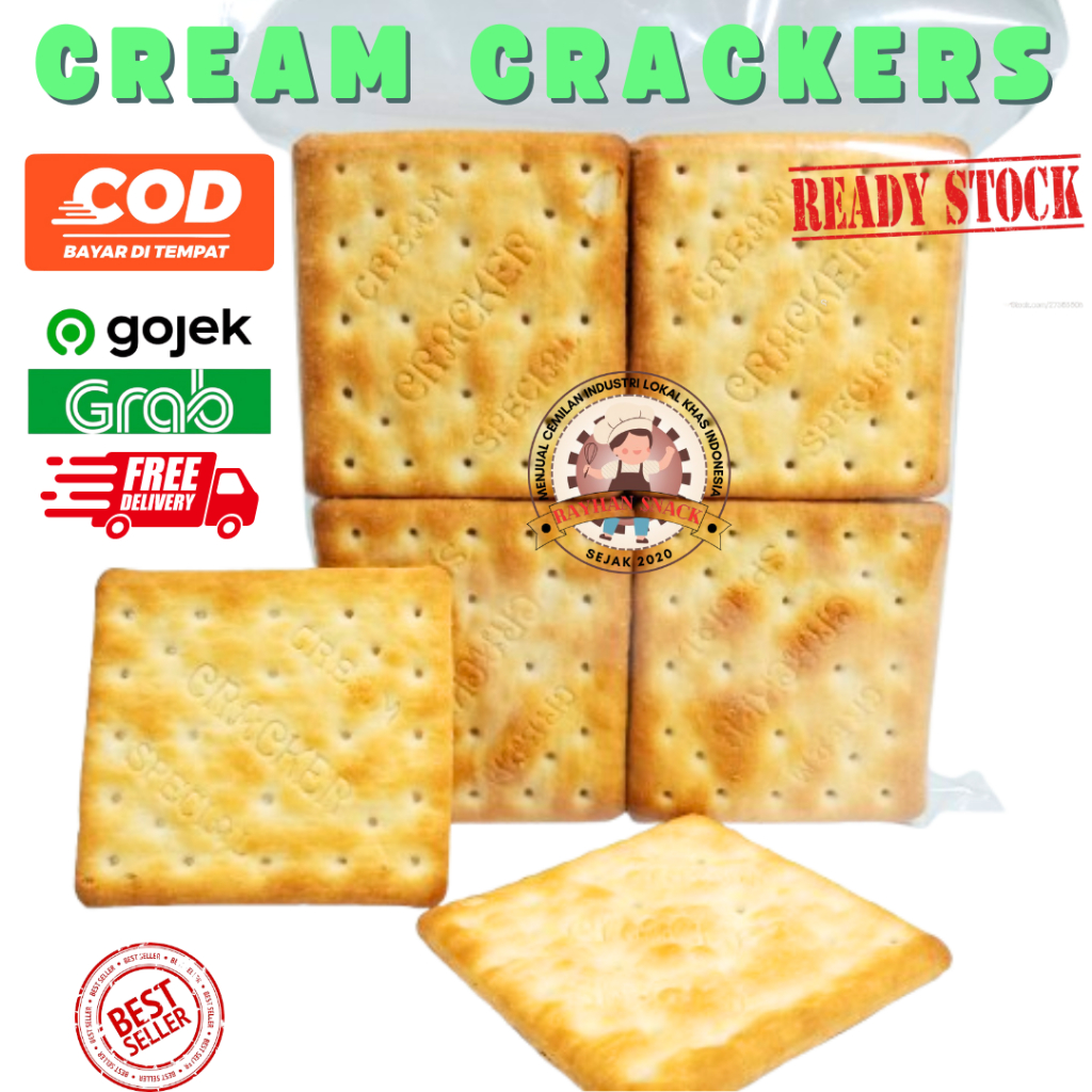 Khong Guan Biskuit Cream Crackers kiloan Gabin Crackers Crispy Tawar