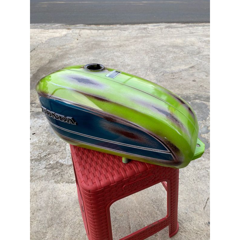 Tangki cb125 mbladus tengki cb ijo bladus tangki cb pres surabaya cat hijau kualitas presisi