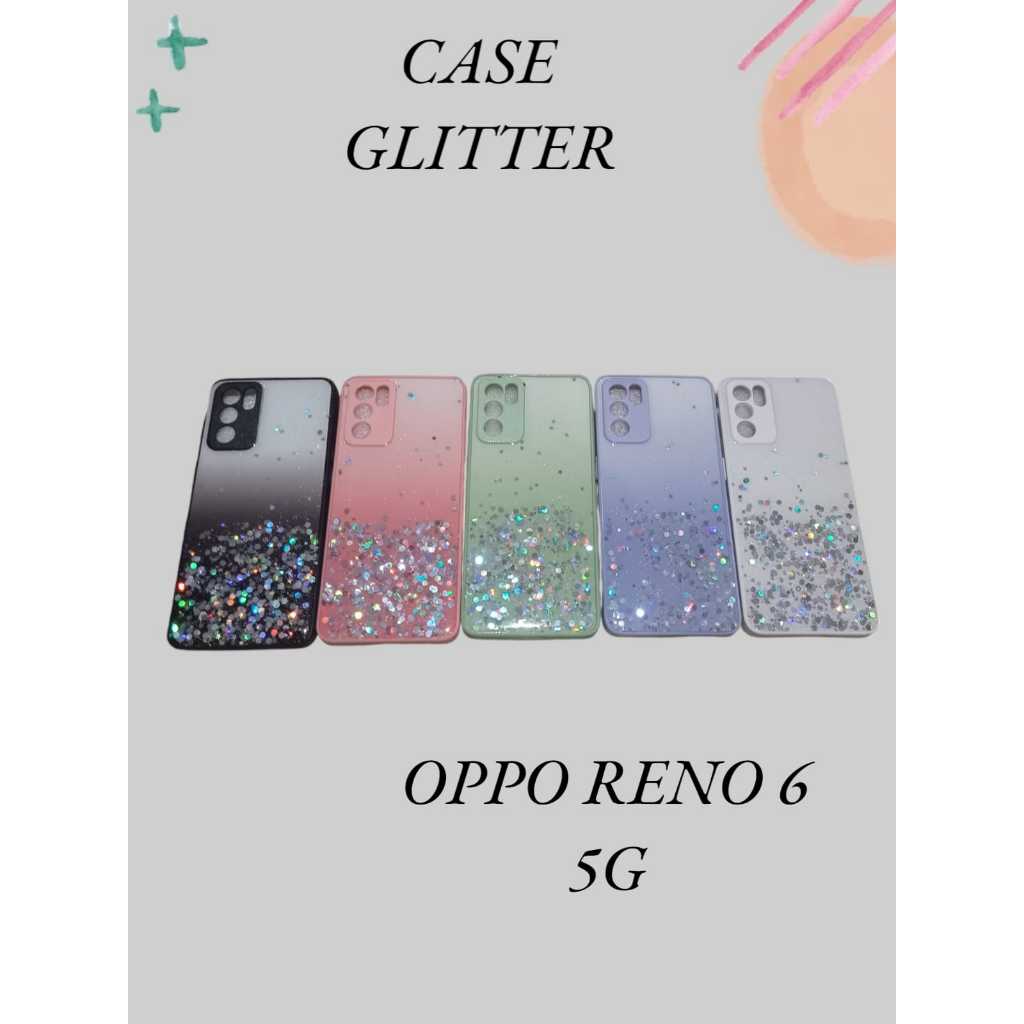 Case Glitter OPPO RENO 6 5G Bling Star Light Candy