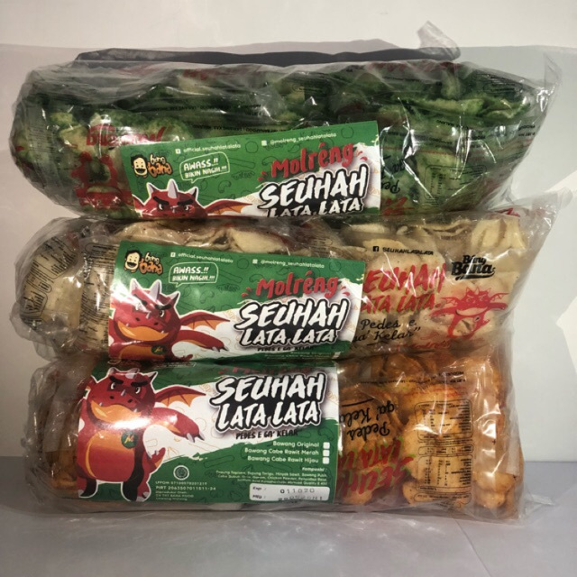 

MOLRENG SEUHAH LATA LATA Keripik Kekinian (1 PACK 11 PCS)