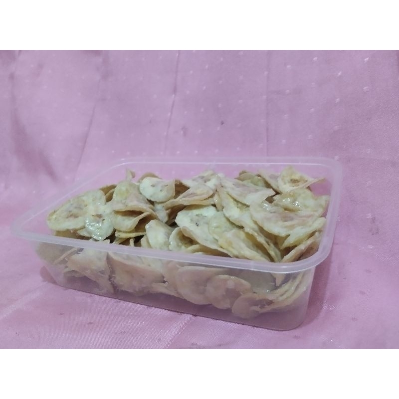 

kripik pisang lumer rasa tiramisu kemasan 500ml 150gram