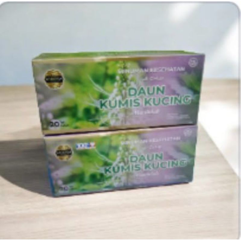 

Teh celup daun kumis kucing/Minuman kesehatan teh celup daun kumis kucing isi 20 kantong teh.