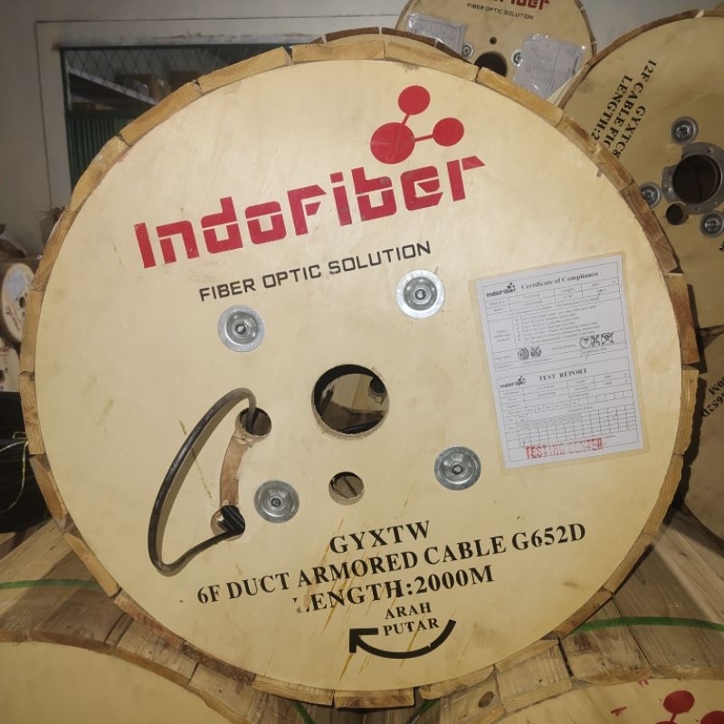 KABEL 6 CORE DUCT ARMORED 2KM INDOFIBER